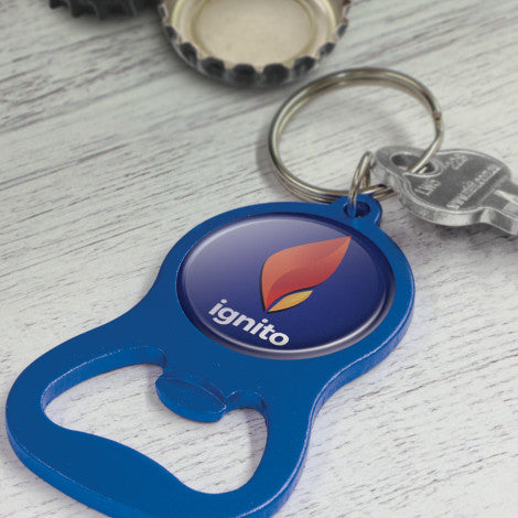 Chevron Bottle Opener Key Ring - Simply Merchandise