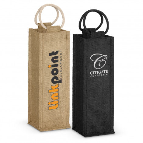 Napoli Jute Wine Carrier - Simply Merchandise