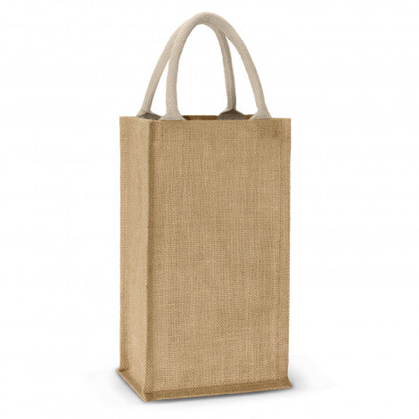 Donato Jute Double Wine Carrier - Simply Merchandise