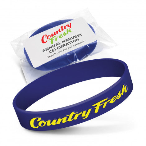 Silicone Wrist Band - Embossed - Simply Merchandise