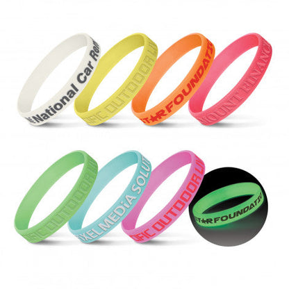 Silicone Wrist Band - Glow in the Dark - Simply Merchandise