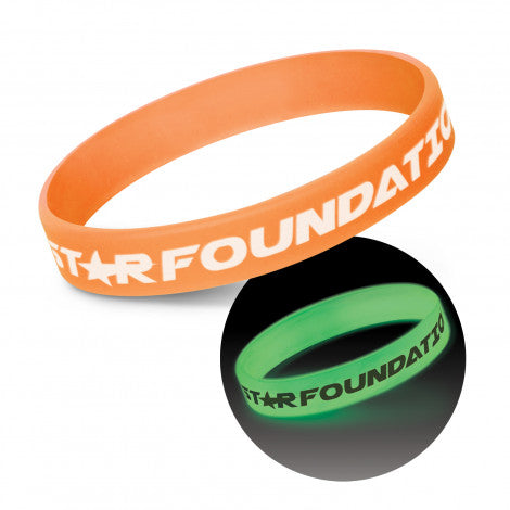 Silicone Wrist Band - Glow in the Dark - Simply Merchandise