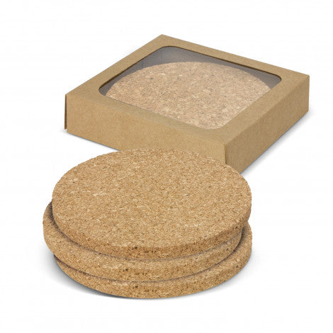 Oakridge Cork Coaster Round Set of 4 - Simply Merchandise