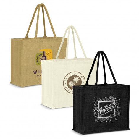 Modena Jute Tote Bag - Colour Match - Simply Merchandise