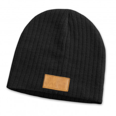 Nebraska Cable Knit Beanie with Patch - Simply Merchandise