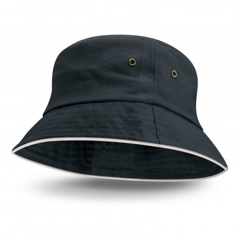 Bondi Bucket Hat - White Sandwich Trim - Simply Merchandise