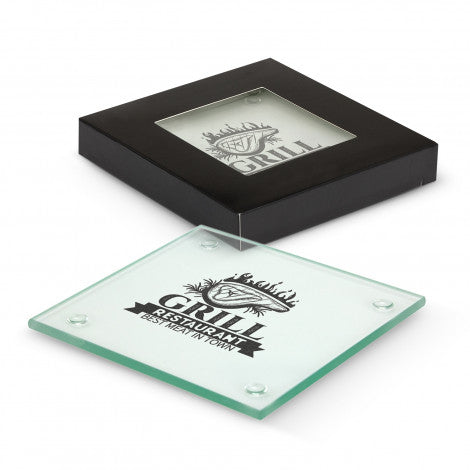 Venice Glass Coaster Set of 2 - Square - Simply Merchandise