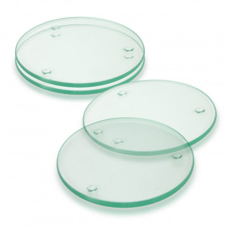 Venice Glass Coaster Set of 4 - Round - Simply Merchandise