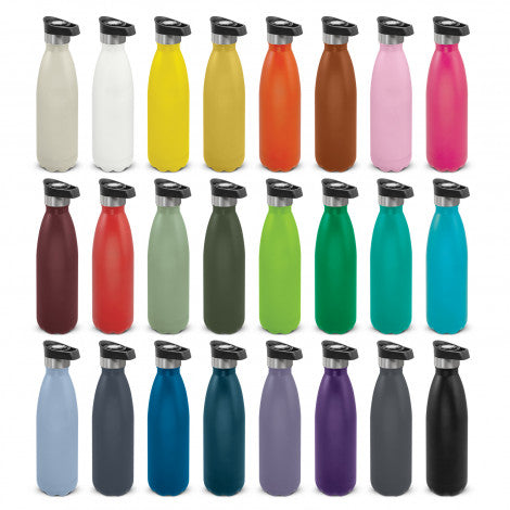 Mirage Powder Coated Vacuum Bottle - Push Button Lid - Simply Merchandise