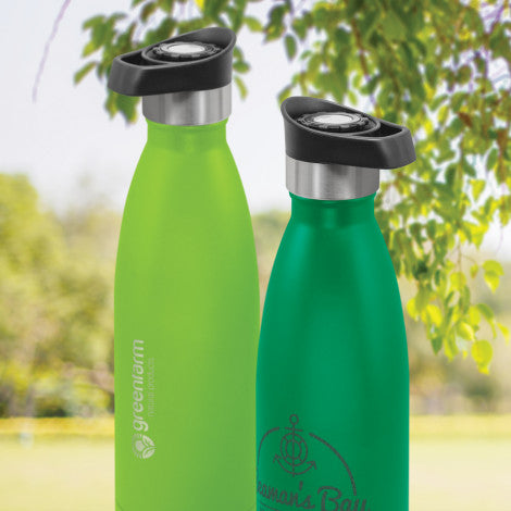 Mirage Powder Coated Vacuum Bottle - Push Button Lid - Simply Merchandise