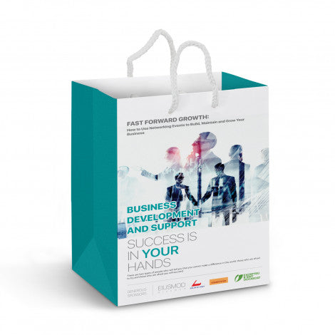 Medium Laminated Paper Carry Bag - Full Colour - Simply Merchandise