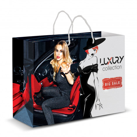 Extra Large Laminated Paper Carry Bag - Full Colour - Simply Merchandise