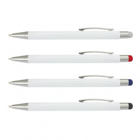 Lancer Stylus Pen - White Barrel - Simply Merchandise