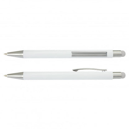 Lancer Stylus Pen - White Barrel - Simply Merchandise