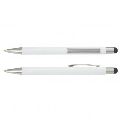 Lancer Stylus Pen - White Barrel - Simply Merchandise