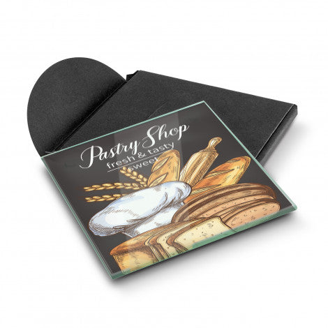 Venice Single Glass Coaster Square - Full Colour - Simply Merchandise