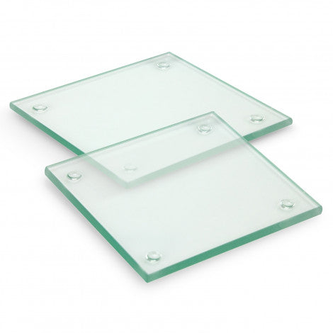 Venice Glass Coaster Set of 2 Square - Full Colour - Simply Merchandise