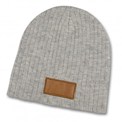 Nebraska Heather Cable Knit Beanie With Patch - Simply Merchandise