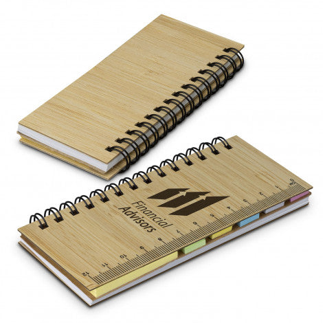 Bamboo Sticky Note Wallet - Simply Merchandise