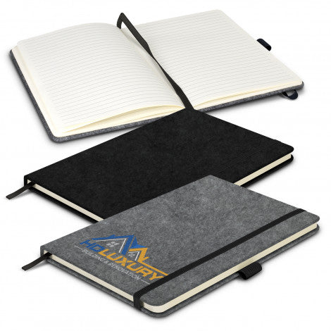 RPET Felt Hard Cover Notebook - Simply Merchandise