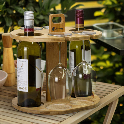 Bamboo Wine Rack - Simply Merchandise