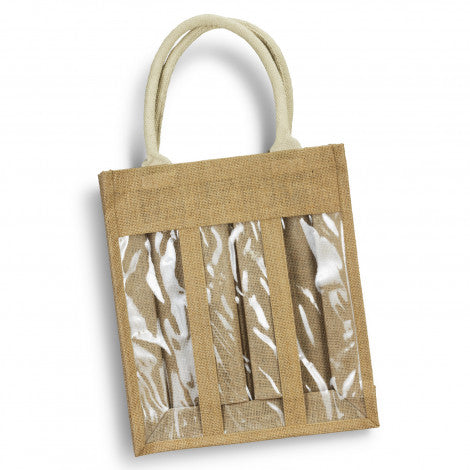 Serena Jute Triple Wine Carrier - Simply Merchandise