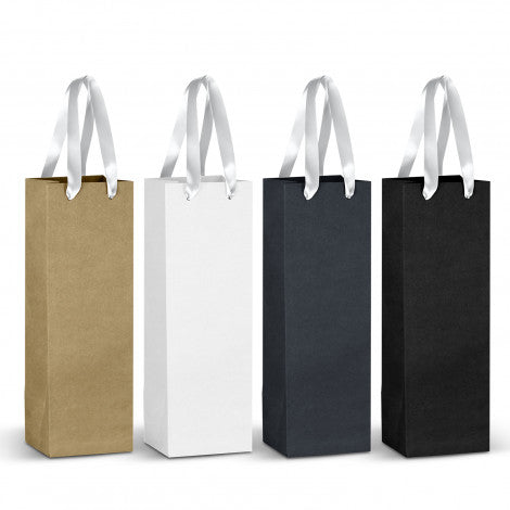 Champagne Ribbon Handle Paper Bag