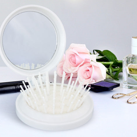 Compact Brush with Mirror - Simply Merchandise