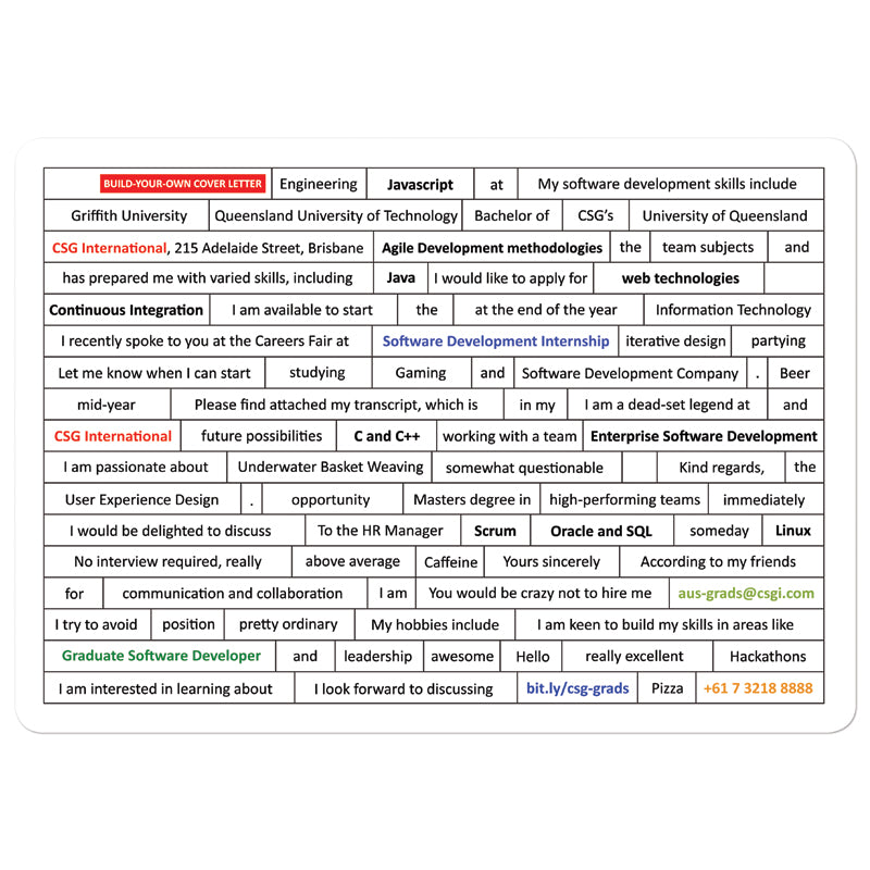 210 x 297mm Poetry Fridge Magnet