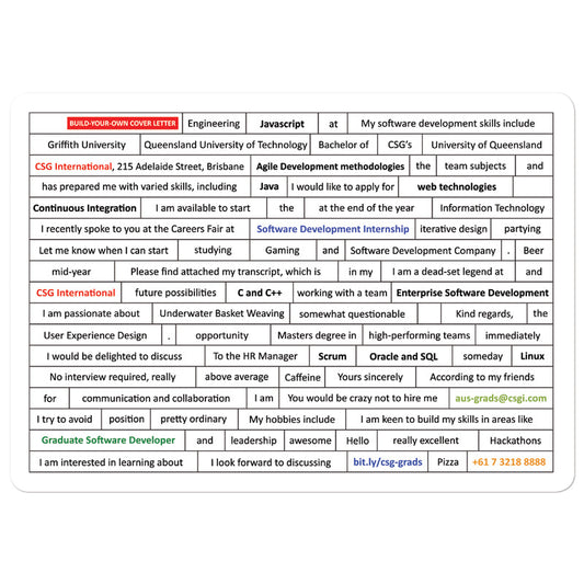 210 x 297mm Poetry Fridge Magnet