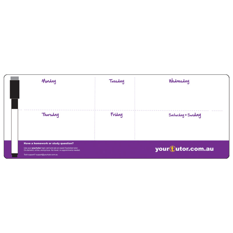 110 x 295mm Whiteboard Fridge Magnet